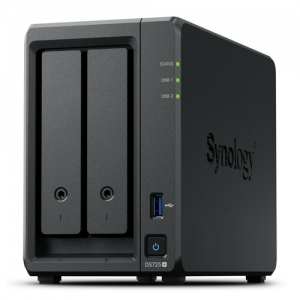 Synology nas tower 2x sata, 2x nvme, max 40 cam, ryzen r1600, 4gb ecc, 2.5gbe, usb, esata, 2 licenze