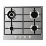 Piano cottura a gas timeless 60cm - 4 fuochi - inox (chw6br4wx)