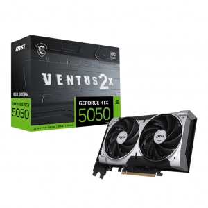 Msi vga rtx 5050, rtx 5050 8g ventus 2x oc, 8gb gddr6, hdmi/dp*3, atx, dual fan, oc