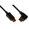 Cavo displayport 1.4 8k ultra hd 1,8 mt connettore angolato a dx
