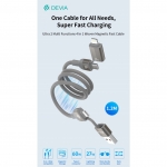 Cavo magnetico ultra 2 intrecciato multifunzionale 4 in 1 usb a-c-l