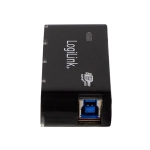 Hub usb 3.0, 4 porte, colore nero