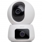 Isiwi telecamera wireless twin doppia ottica 2k dome motorizzata ir led audio bidirezionale sd card