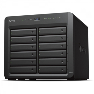 Synology nas tower 12bay 2.5/3.5 ssd/hdd sata, amd ryzen v1500b 4core 2.2 ghz, 4gb ddr4, 4xgigab