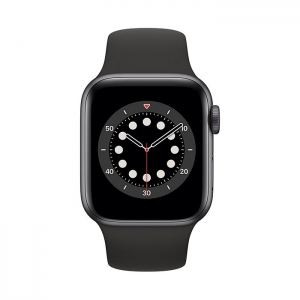 (refurbished) smartwatch apple watch series 6 (a2291) 40mm oled touchscreen wifi gps spacegray [grade a]