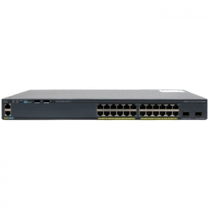(refurbished) cisco catalyst ws-c2960x-24pd-l v02 switch di rete gestito l2 gigabit ethernet (10/100/1000) 1u nero