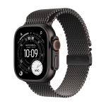 Apple watch ultra 3gps + cellular49mmblack titanium case with black titanium milanese loop - larg