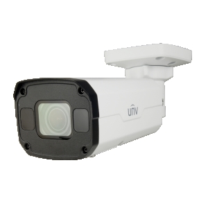 Telec. ip unv 8mpx bullet poe 2.8-12 mm af ir50 h265 wdr/mic/sd