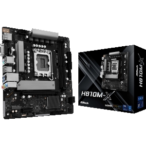 Scheda madre asrock h810m-x sk1851 2*ddr5 m.2 vga+hdmi+dp
