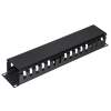 Pannello guidacavi per armadi rack 19" 2u a gabbia nero 483x88x70 mm in metallo (lkorg2ud)