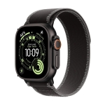 Apple watch ultra 3gps + cellular49mmblack titanium case with black/charcoal trail loop - m/l