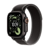 Apple watch ultra 3gps + cellular49mmblack titanium case with black/charcoal trail loop - m/l
