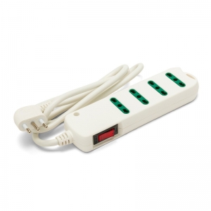 Multipresa 4 prese ita 10/16a con interr. spina angolare 10a wh
