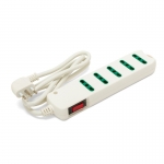 Multipresa 5 prese ita 10/16a con interr. spina angolare 10a wh