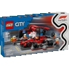 Lego city 60443 f1 - pit stop & pit crew with ferrari car
