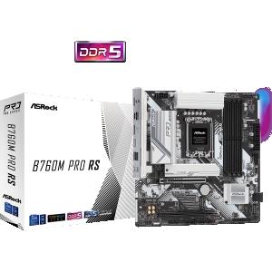 Scheda madre asrock b760m pro rs sk1700 4*ddr5 m.2 raid hdmi+dp