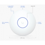 Access point ubiquiti unifi u7-lite 4300 mbit/s wifi7 poe white