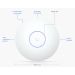 Access point ubiquiti unifi u7-lr 7300 mbit/s wifi7 poe white