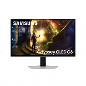 Samsung monitor gaming 27 oled 16:9 qhd 0,03 ms 200cdm 240hz, pivot, dp/hdmi, odyssey g6 s27dg61