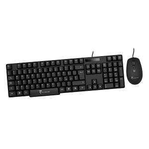 Kit tastiera e mouse usb black techmade tm-kb828+m102