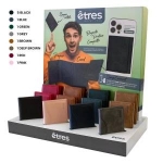 Kit 12 portafogli smart wallet classic 5*nero + 1*colore +expo