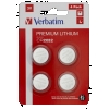 Batterie al litio cr2032 3v a bottone blister 4 pz verbatim