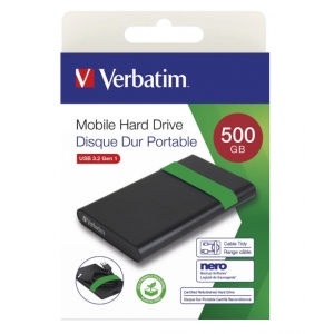 Hard disk esterno rigenerato 2,5 500mb usb 3.2 verbatim