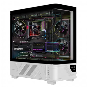 Case atx itek neutron curved gaming 3*12cm argb dark glass(f+l)