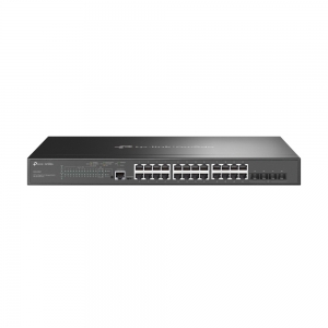 Omada switch 24 porte gigabit poe+ e 4 slot sfp