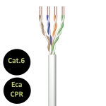 Matassa cavo rete utp cat6 305mt cca solido awg23 cpr eca ewent