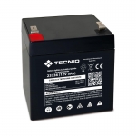 Batteria per ups al piombo 12v 5ah velamp tecnid attacchi faston
