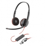Cuffie con microfono hp poly bw 3220 usb-a + type-c