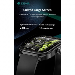 Smartwatch devia wt4 jx627j lcd 2" 240*296 ip67 nero