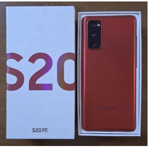 Smartphone samsung galaxy s20 fe 6gb+128gb red alim+cavo ricond.