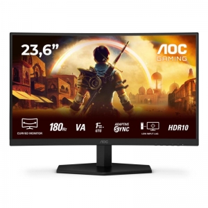 Monitor aoc 24' c24g42e full hd curvo 180hz 1ms a-sync hdr10 mm