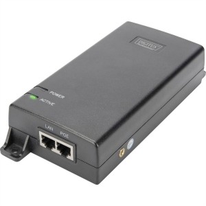 Iniettore digitus gigabit ethernet poe++ 802.3bt (60 w) colore bianco