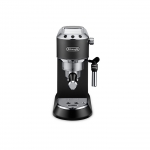Macchina per caffe' cialde o macinato dedica ec685.bk nero/argento