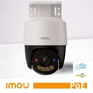 Imou telecamera poe 3mp 25/30fps,poe/dc 12v 1a power supply, ptz(pan 0355,tilt 090),human vehi