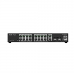 Reyee smart switch poe gigabit 20 p. 16 p. poe/poe+, 2 p. uplink gigabit rj45/sfp, power budget 250w