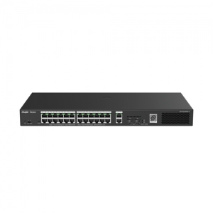 Reyee smart switch poe gigabit 28 p., 24 p. poe/poe+ rj45, 2 p. uplink gigabit rj45/sfp