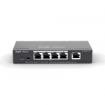 Reyee smart switch poe gigabit 5 p., 4 p. poe/poe+, poe power budget 54w (chassis metallico desktop)