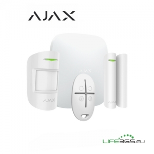 Kit antifurto wireless ajax starter kit 4g bianco con sim ajax
