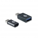 Adattatore otg da usb-c a usb a/microb 2pz (donn04g)