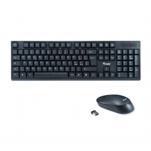 Kit tastiera e mouse wireless - layout it (245223) nero