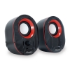 Casse 2.0 mini speaker usb - nero/rosso (245332)