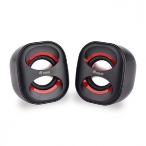 Casse 2.0 mini speaker usb - nero/rosso (245331)