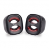 Casse 2.0 mini speaker usb - nero/rosso (245331)