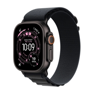 Apple watch ultra 3gps + cellular49mmblack titanium case with black alpine loop - large