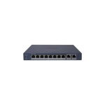 Switch hikvision smart managed poe gigabit l2, 8 gigabit rj45 poe ports, 2 gigabit sfp port, 802.3af