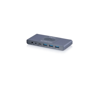 Switch kvm hdmi usb-c 3.0, 2 porte, 4k60hz, linea core